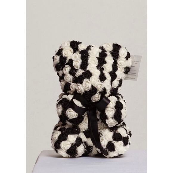 Combination Of Black & Whites Colors Bear - Picture 1 of 3